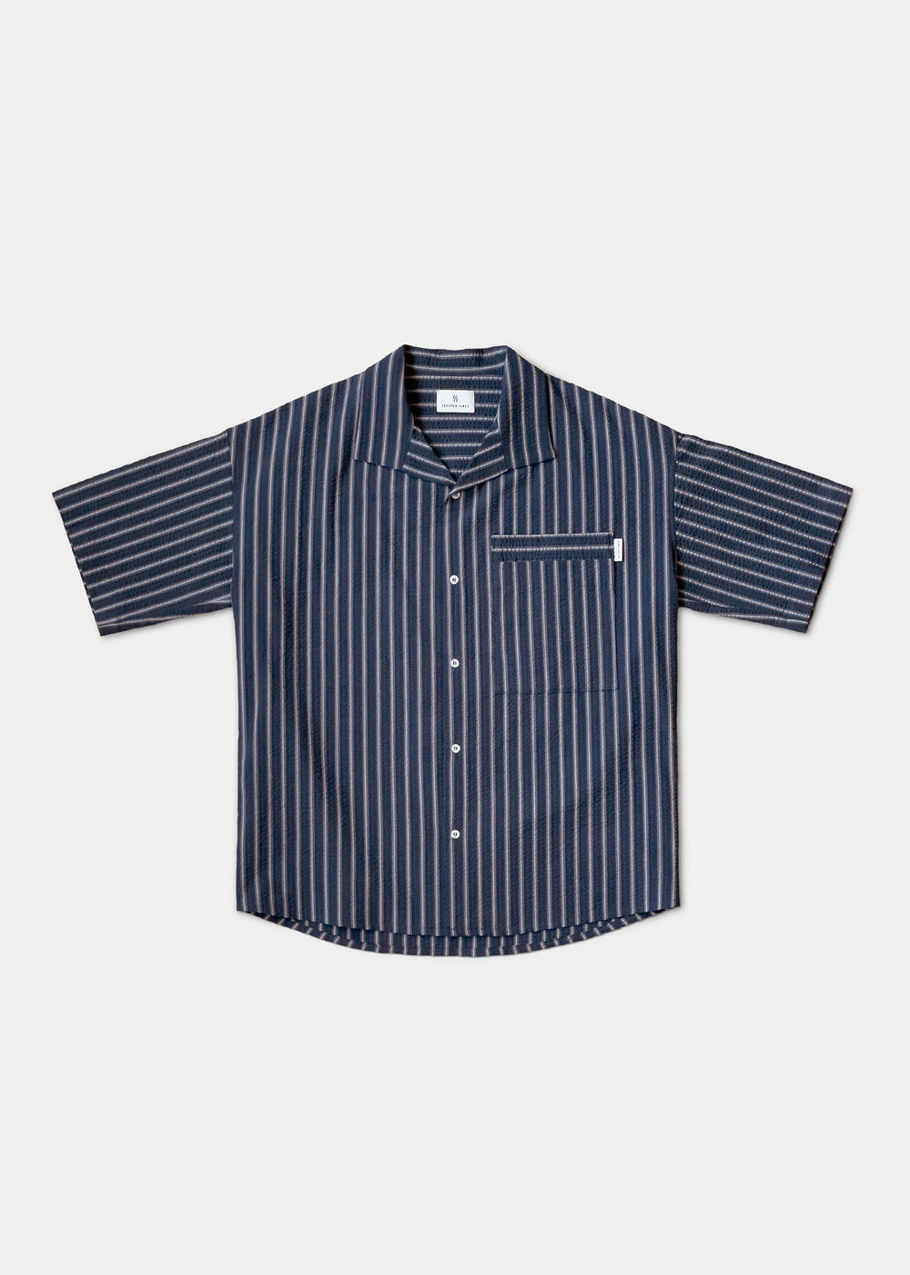 Striped Seersucker Camp Shirt – Only NY