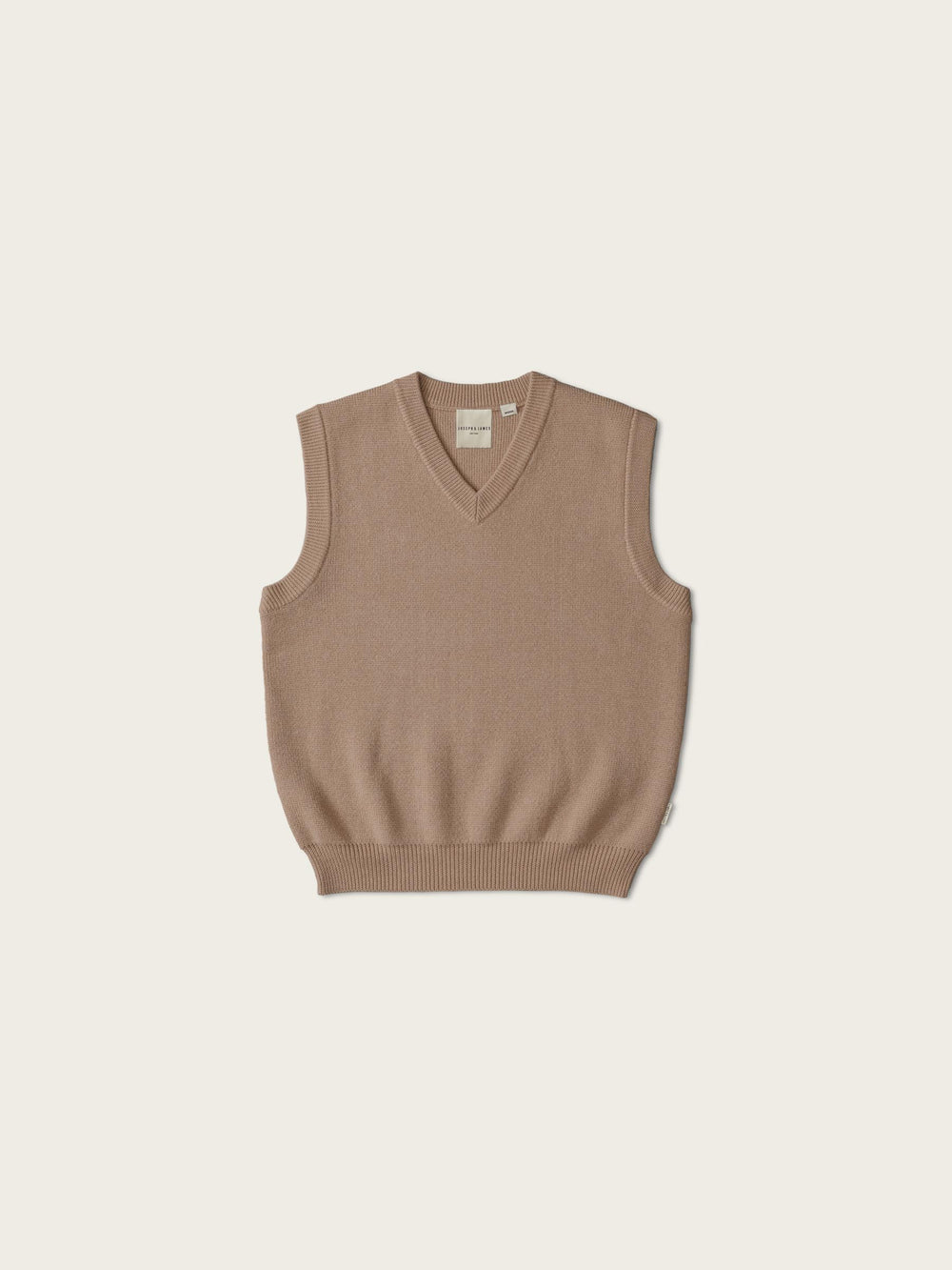 V-neck Merino Vest - Camel