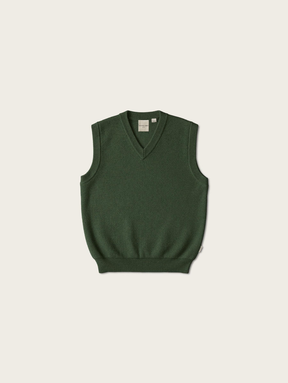 V-neck Merino Vest - Forest