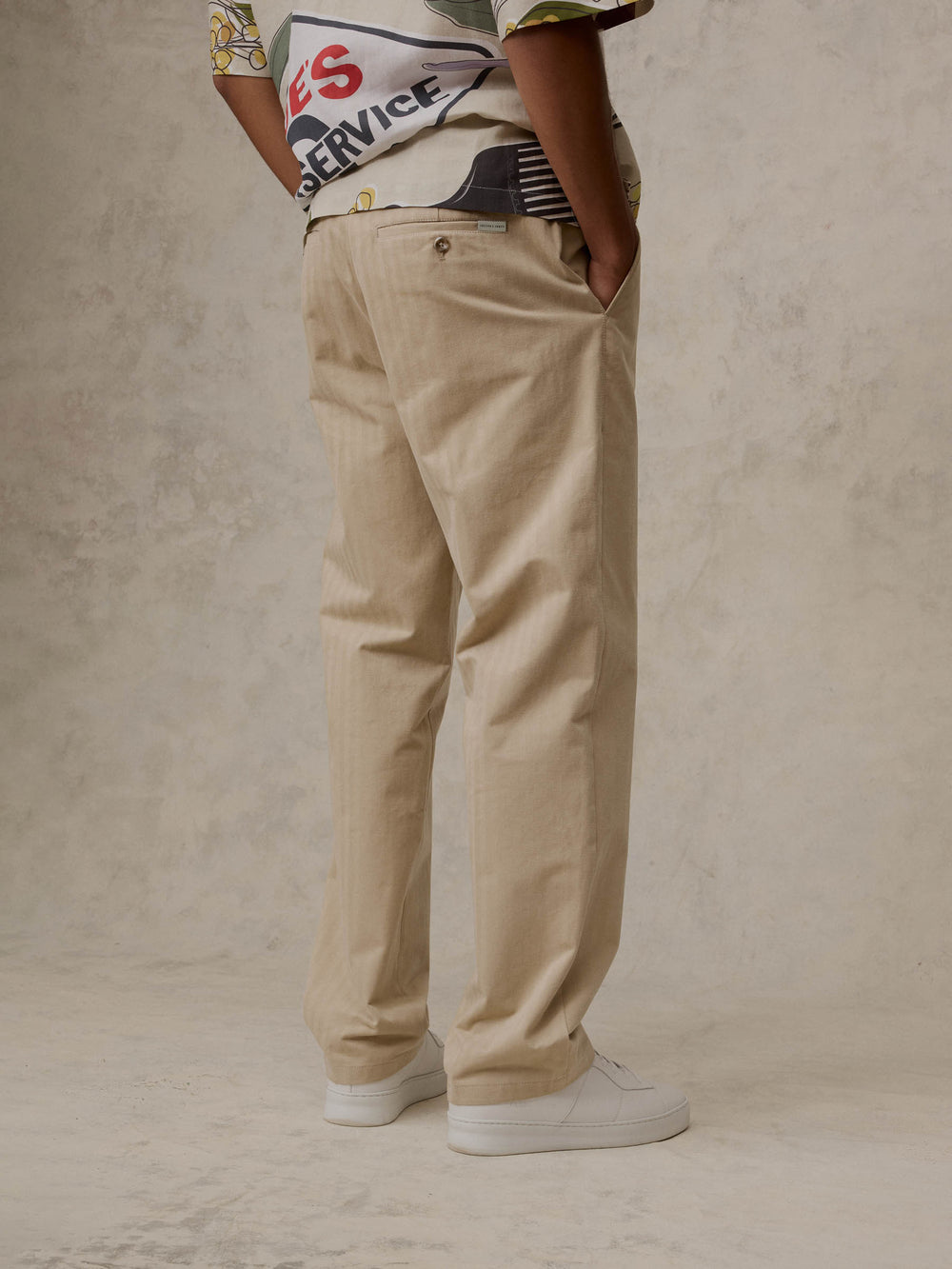 Straight Leg Trouser - Sand