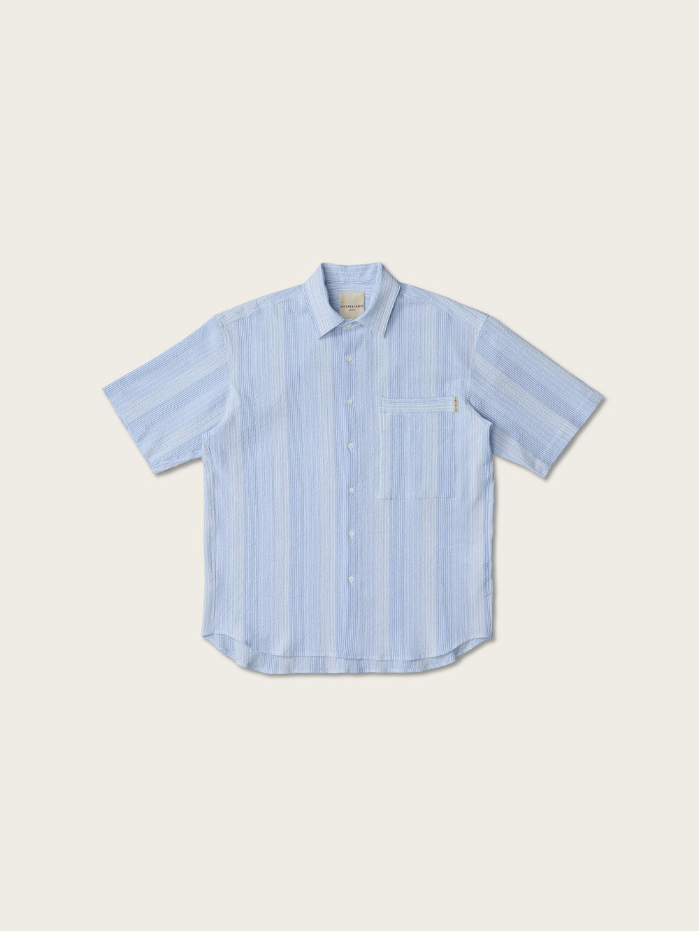 Layered Pocket Shirt - Cerulean Stripe