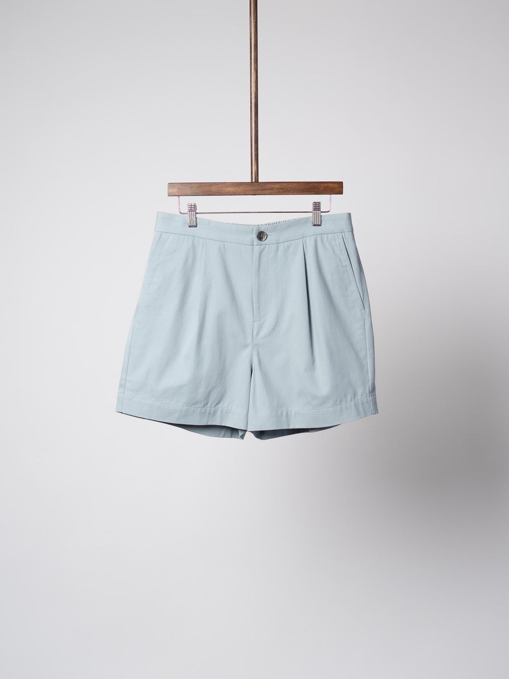 Relaxed Pleated Short - Sky
